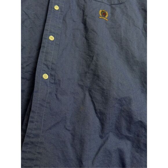 Tommy Hilfiger Dress Shirt 15 1/2 Blue 32-33 Long Sleeve Mens M Medium - Picture 4 of 4